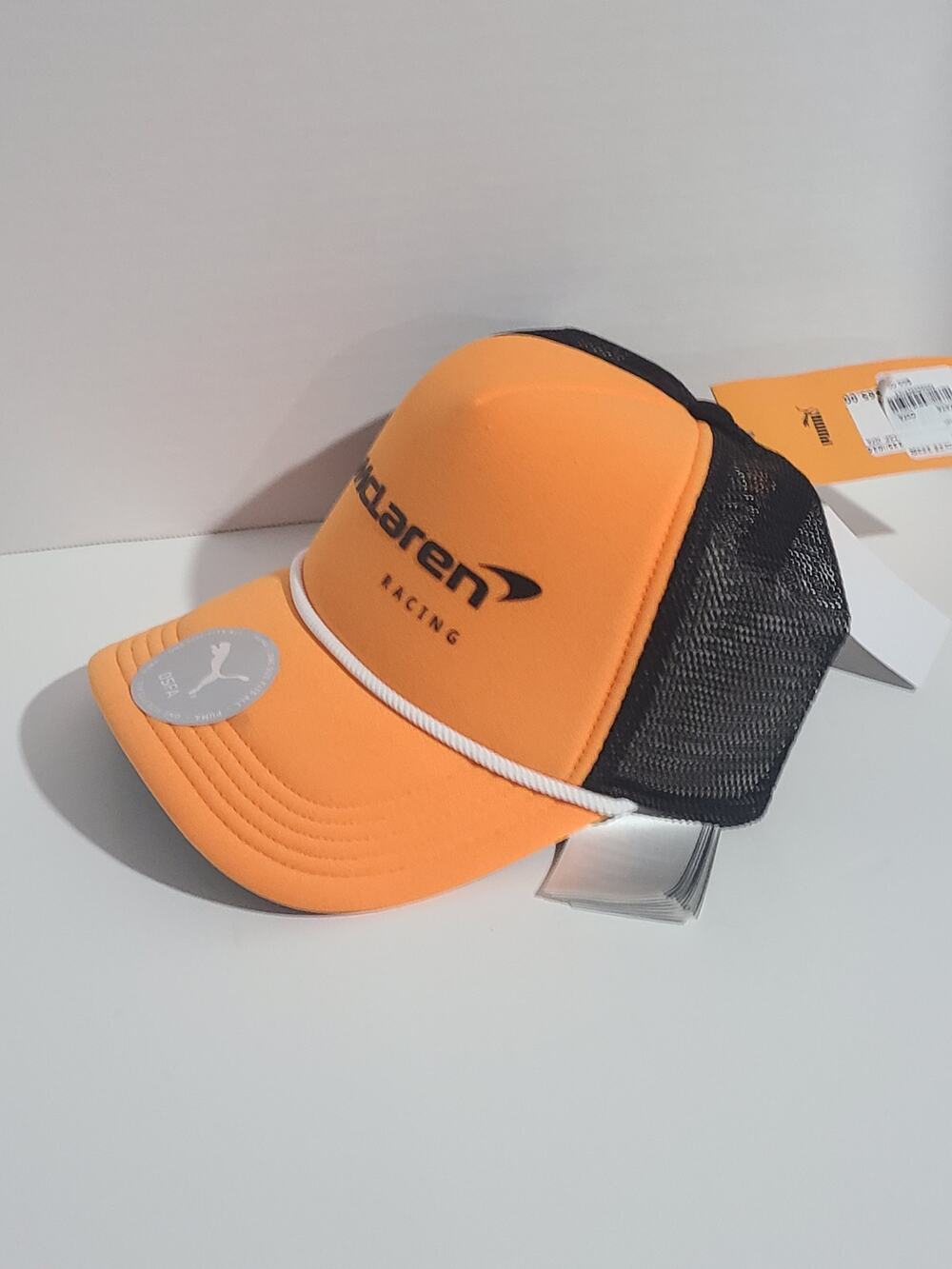 McLaren Racing Trucker Hat – Orange & Black – Adjustable